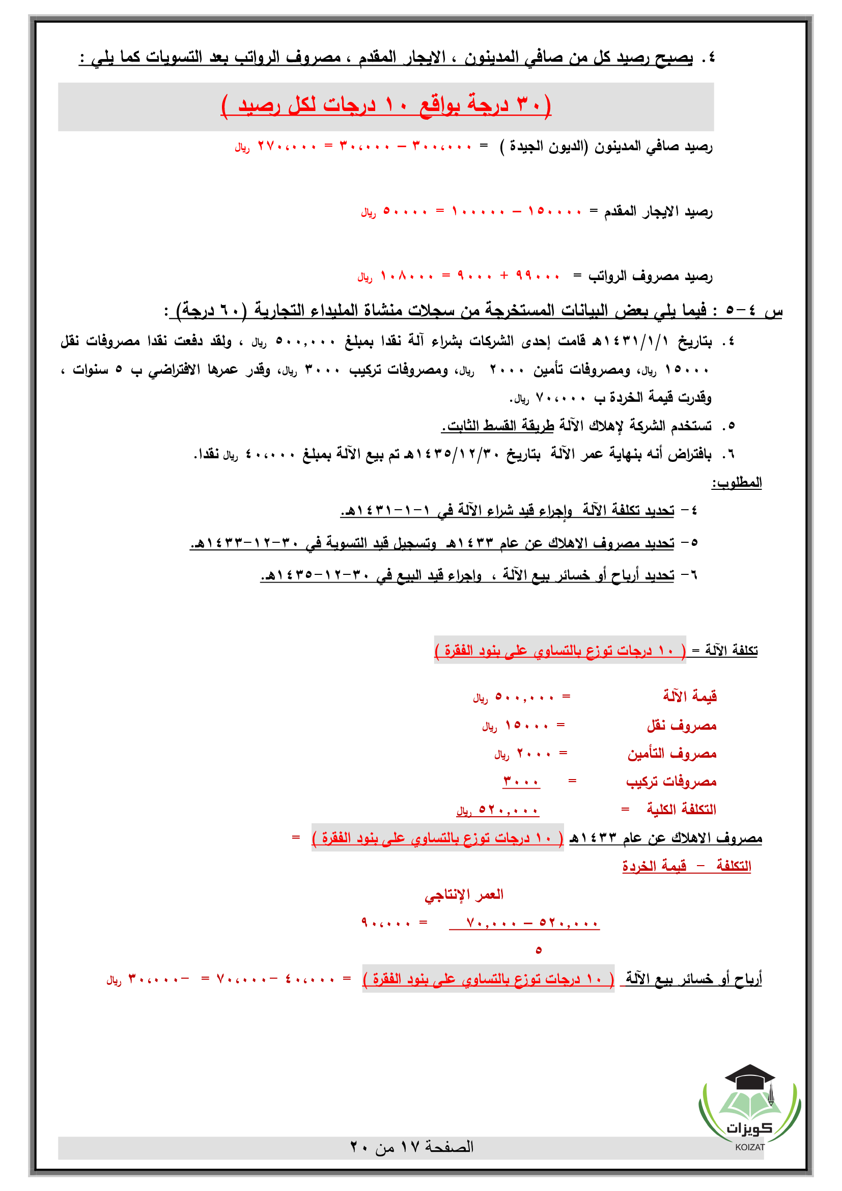 ACCT 120 مبادئ المحاسبة المالية