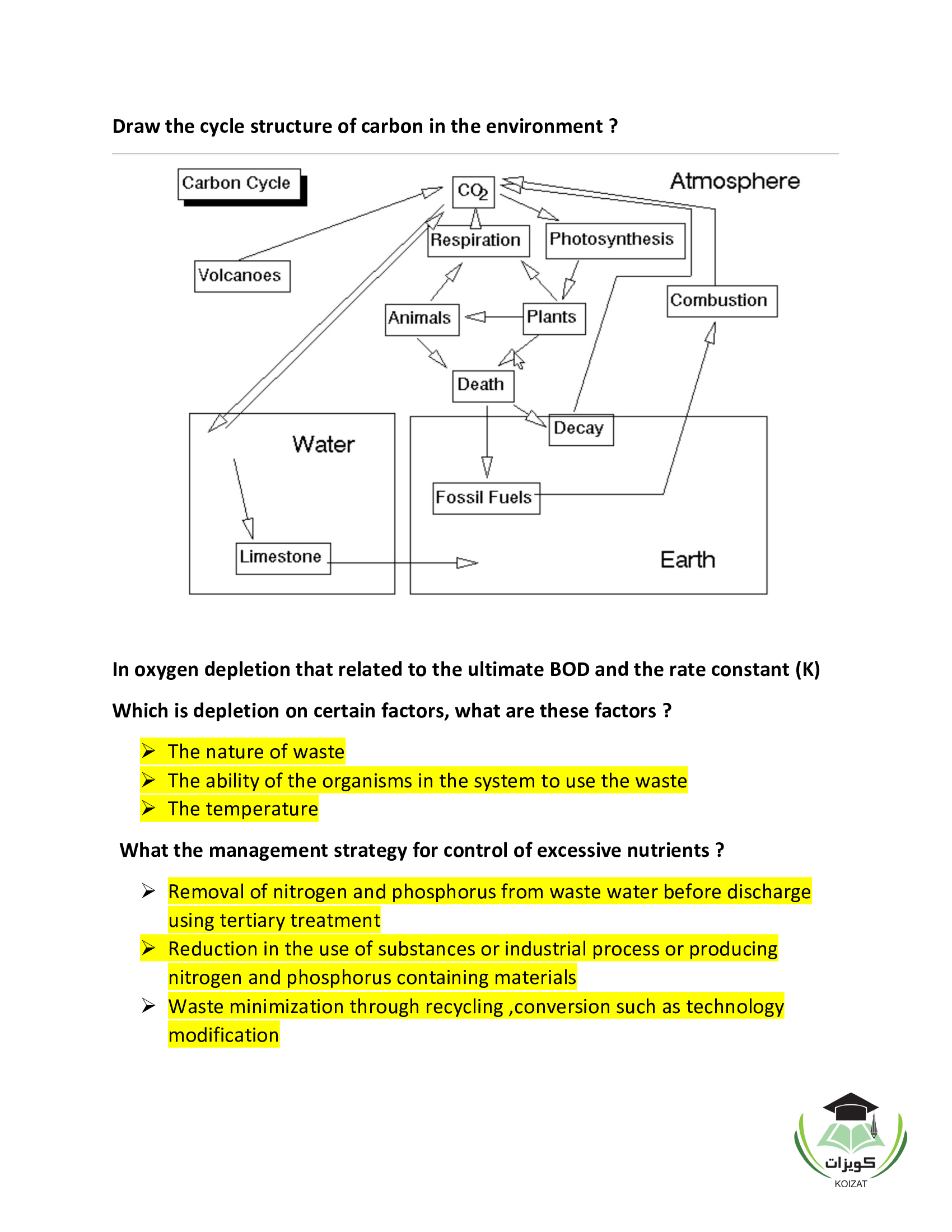 461 هكم الهندسة البيئية CHE 461 Environmental Engineering