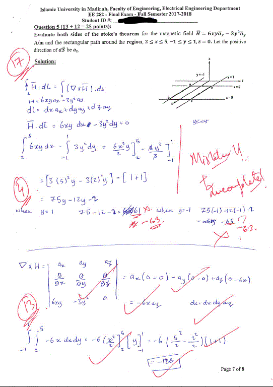 Final Exam Electromagnetic Field Theory Fall Semester 2017