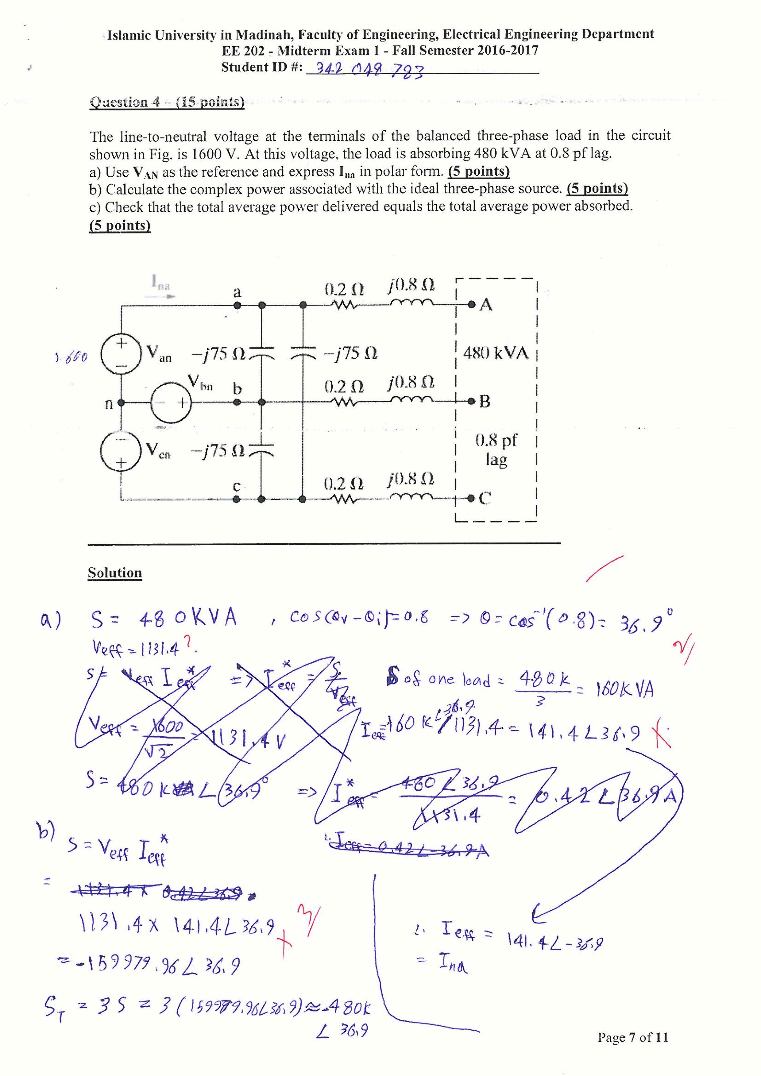 Mid Term Exam 1 Circuit Theory 2 fall semester 2017